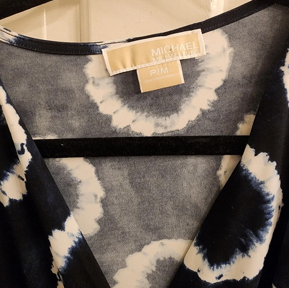 Michael Kors dress size‎ petite medium navy blue pattern - Picture 3 of 4